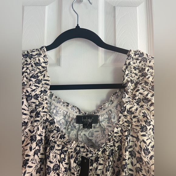 Belldini Peplum Top Floral, XL - Picture 2 of 7